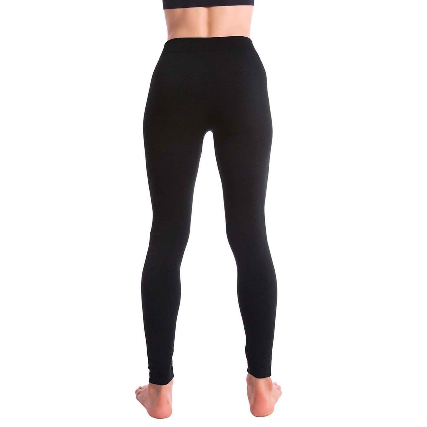 Womens Premium Fleece Lined Leggings 5 Pack For Winter