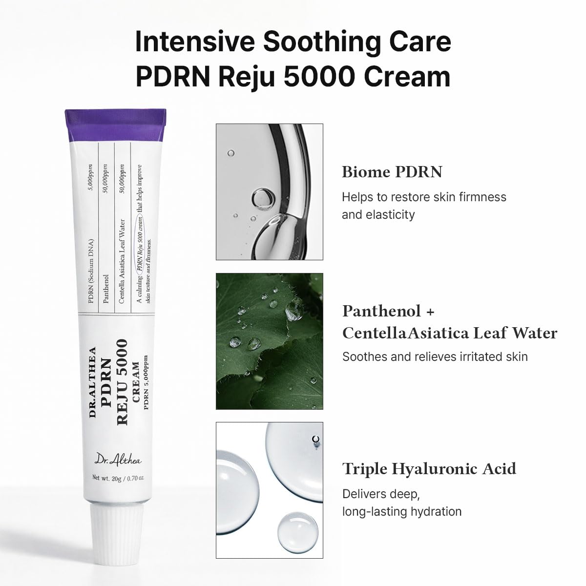 Dr. Althea PDRN Reju 5000 Cream for Skin Elasticity Hydration