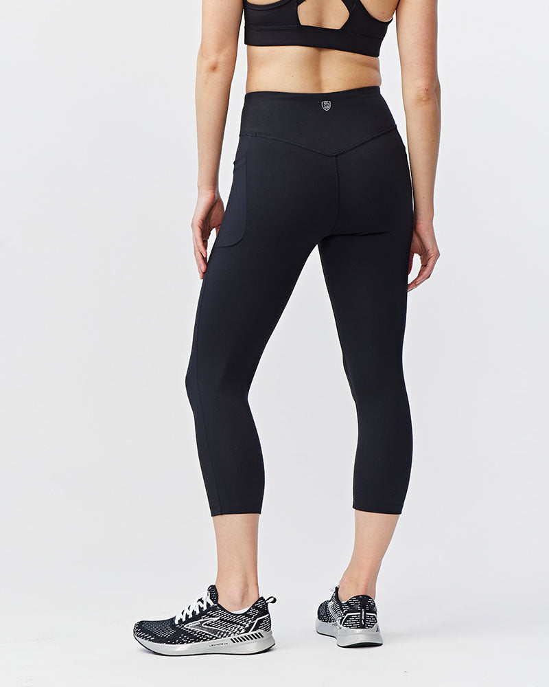 Go Again Womens Cropped Leggings For High Performance Training