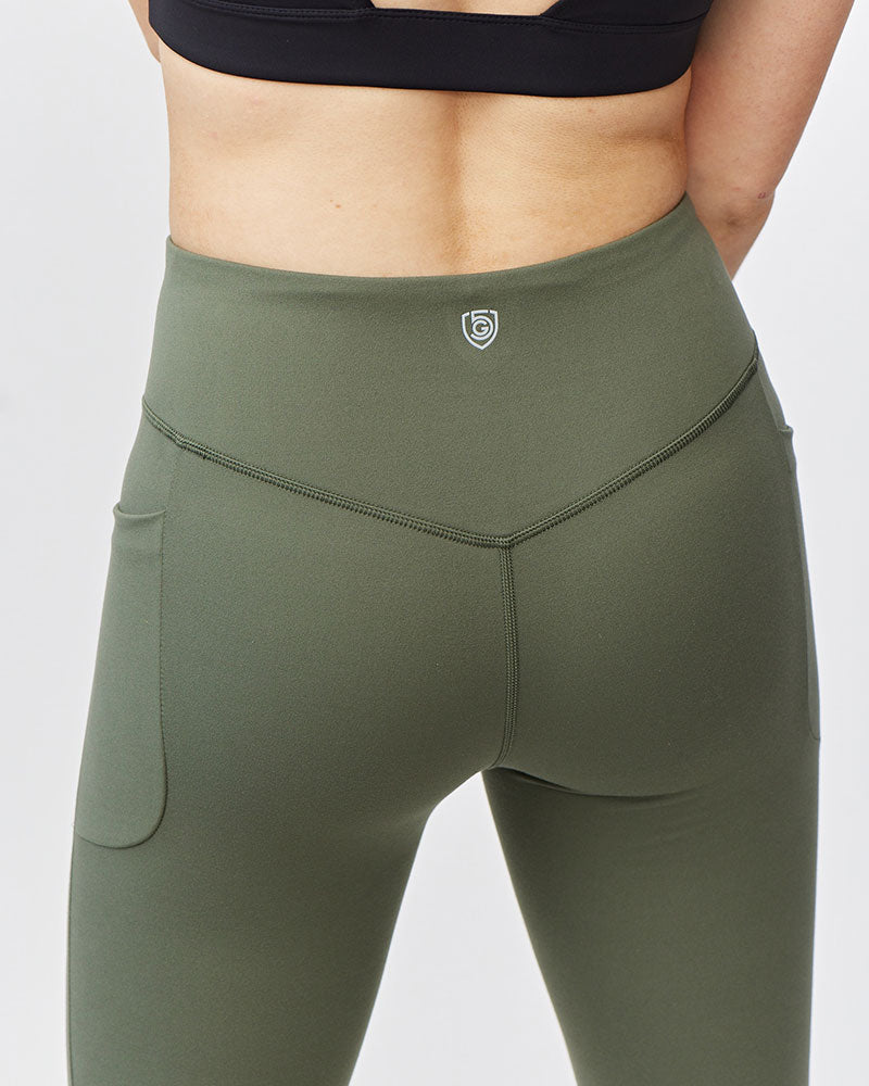 Go Again Womens Cropped Leggings For High Performance Training