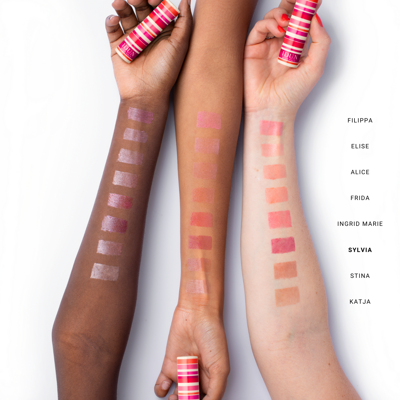IDUN Minerals Creme Lipstick Ultra Creamy Semi Transparent Finish