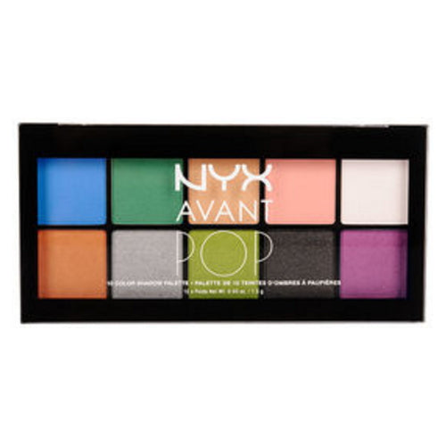 NYX Avant Pop Shadow Palette Art Throb Ten Eye Shadows