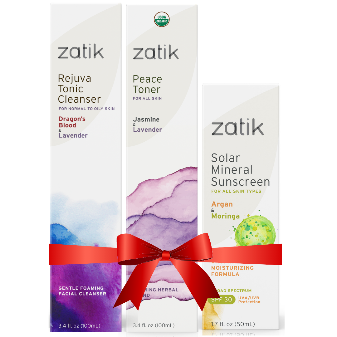 Acne Skin Set Sensitive Skin With Cleanser Toner And Sunscreen