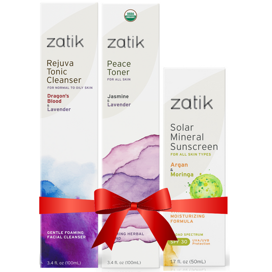Acne Skin Set Sensitive Skin With Cleanser Toner And Sunscreen
