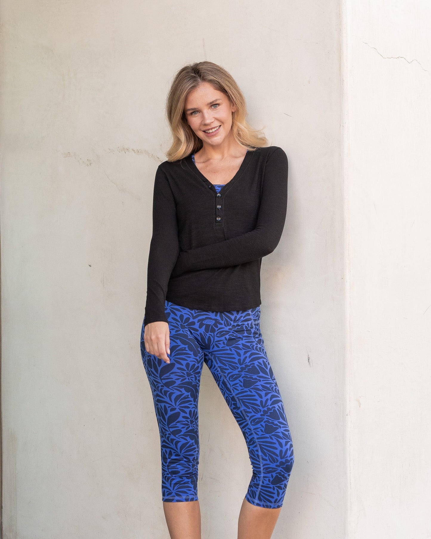 Monroe Organic Cotton Henley Long Sleeve