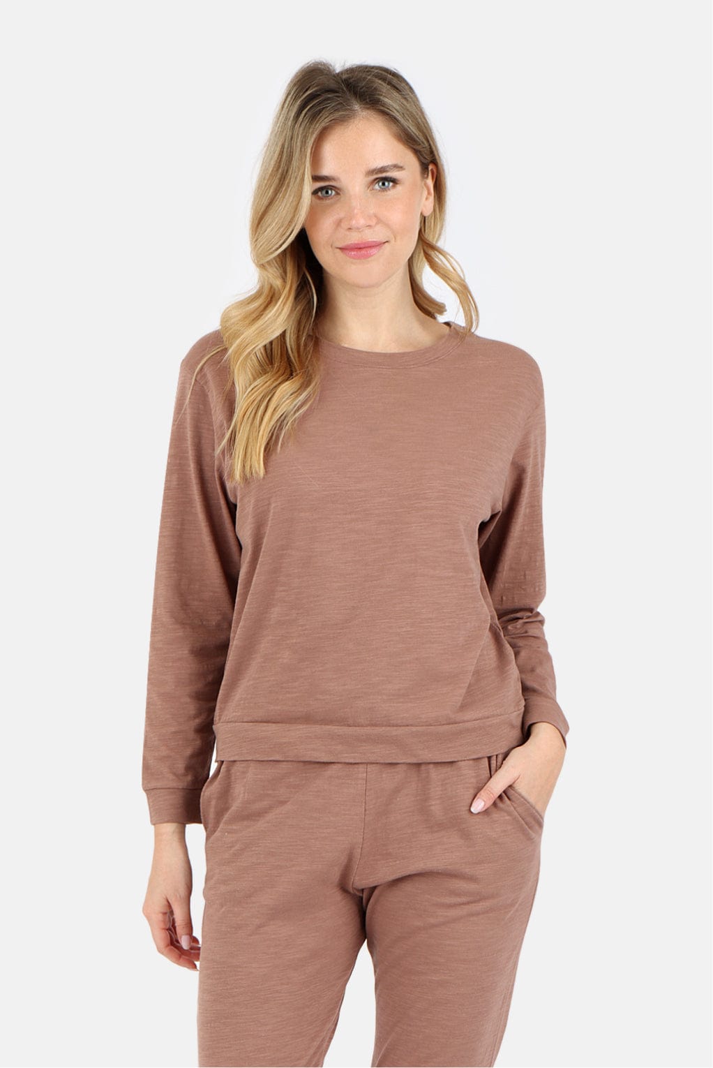 Tegan Organic Cotton Long Sleeve Pullover